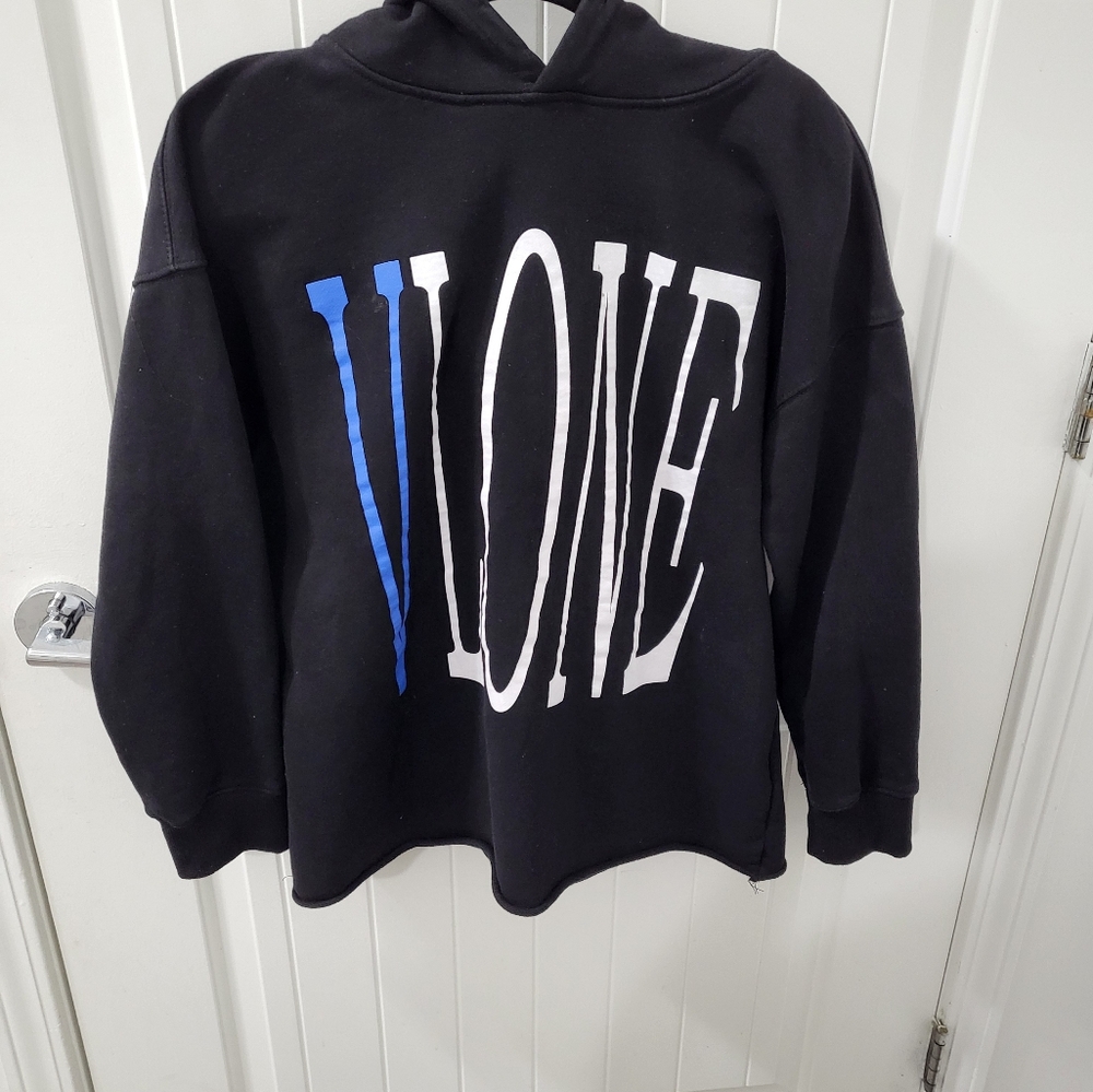 Blue Vlone Snake Print Hommes Pullover Hoodie